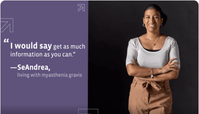 SeAndrea’s advice to people with MG